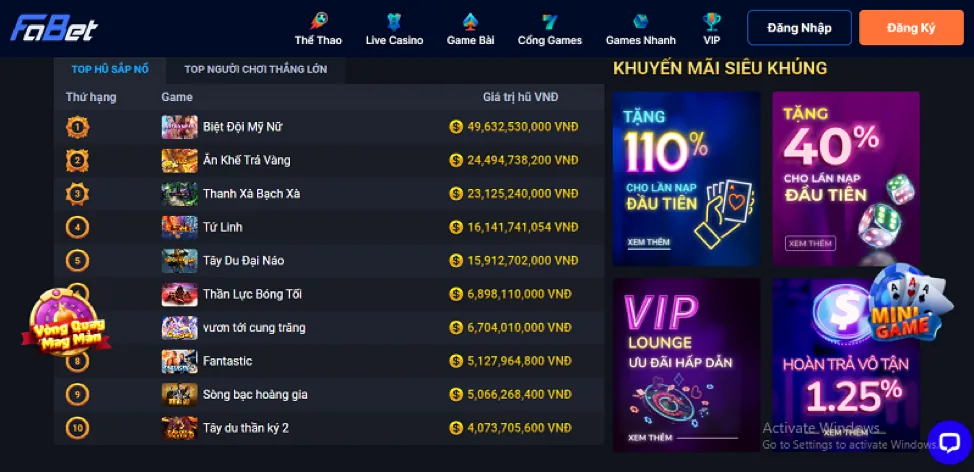 Phần thưởng lớn go666